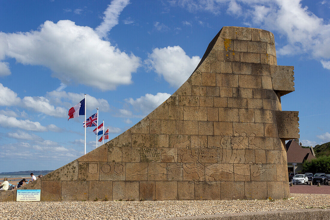 Omaha Beach, Saint-Laurent-sur-Mer, Calvados, Normandie, Frankreich, Europa