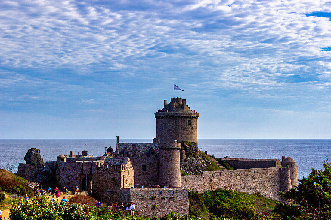 Chateau de La Roche Goyon, Fort la Latte, Plevenon, Cotes-d'Armor, Bretagne, Frankreich, Europa