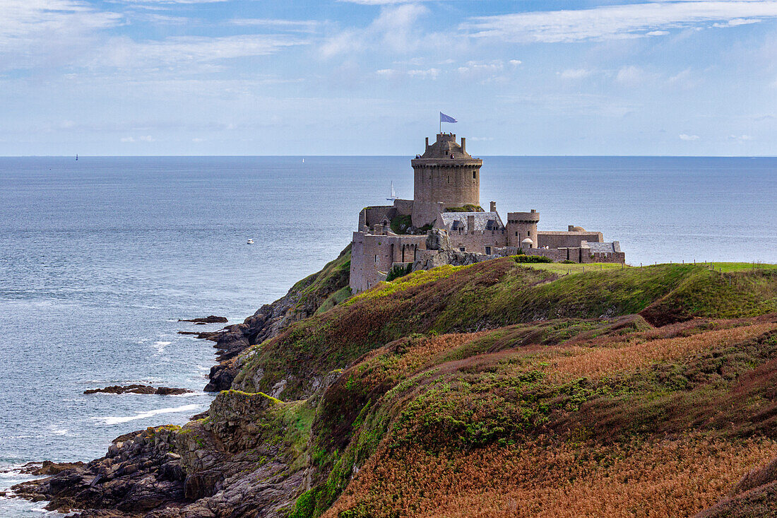 Chateau de La Roche Goyon, Fort la Latte, Plevenon, Cotes-d'Armor, Bretagne, Frankreich, Europa