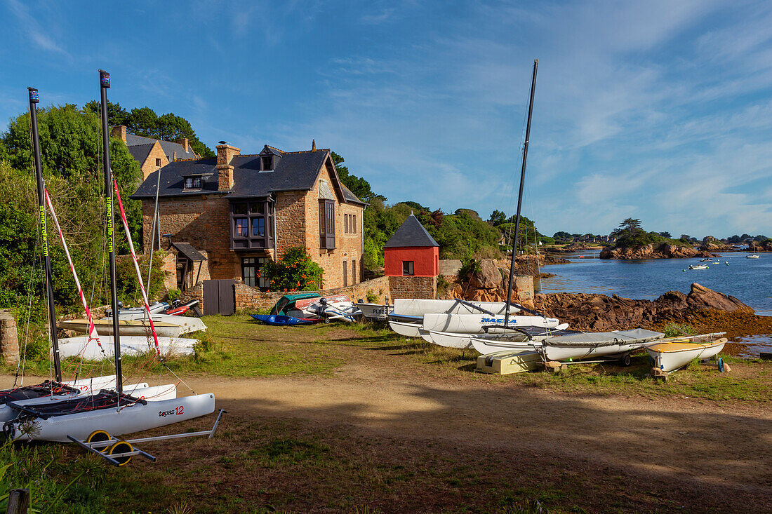 Boote, Ile-de-Brehat, Cotes-d'Armor, Bretagne, Frankreich, Europa