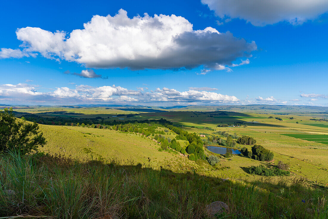 View of landscape from Kloppenheim Country Estate, Machadodorp, Province of Mpumalanga, South Africa, Africa