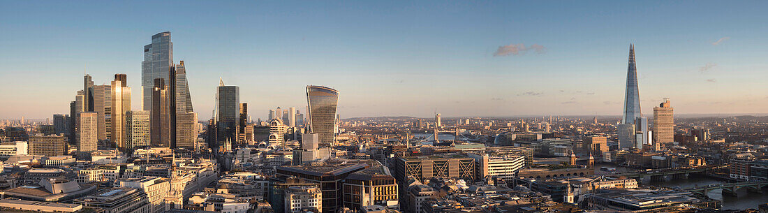 City of London skyline 2024 from St. Pauls including The Shard, London, England, United Kingdom, Europe