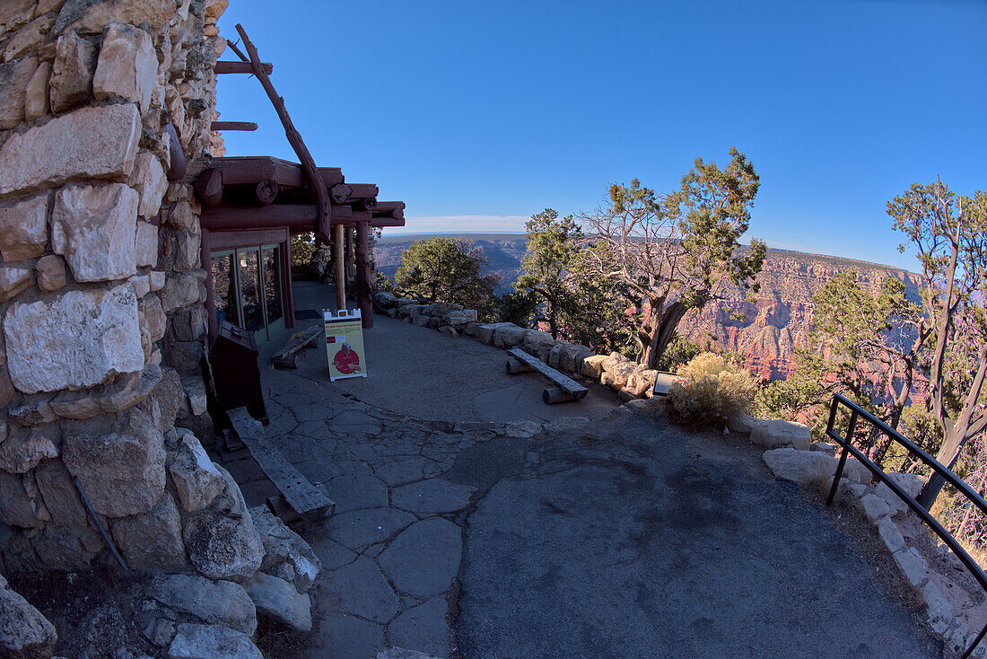 Historic Hermits Rest, built in 1914, owned by the National Park Service, Grand Canyon, Arizona, United States of America, North America