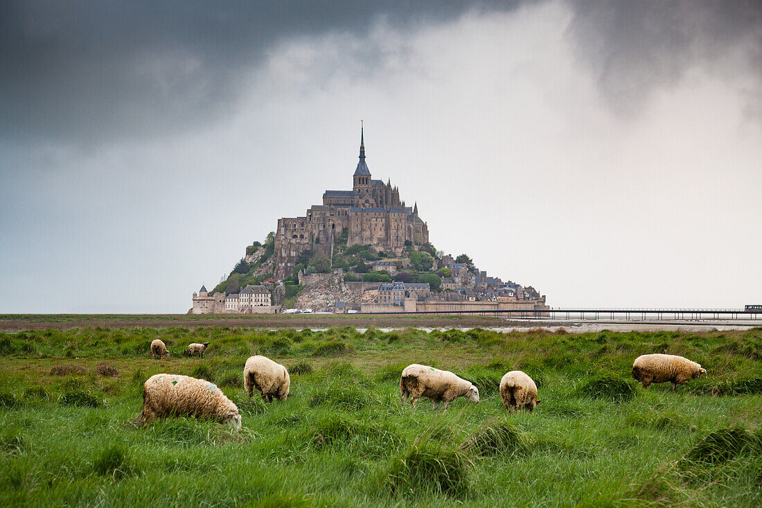 Mont Saint-Michel, UNESCO-Weltkulturerbe, Normandie, Frankreich, Europa