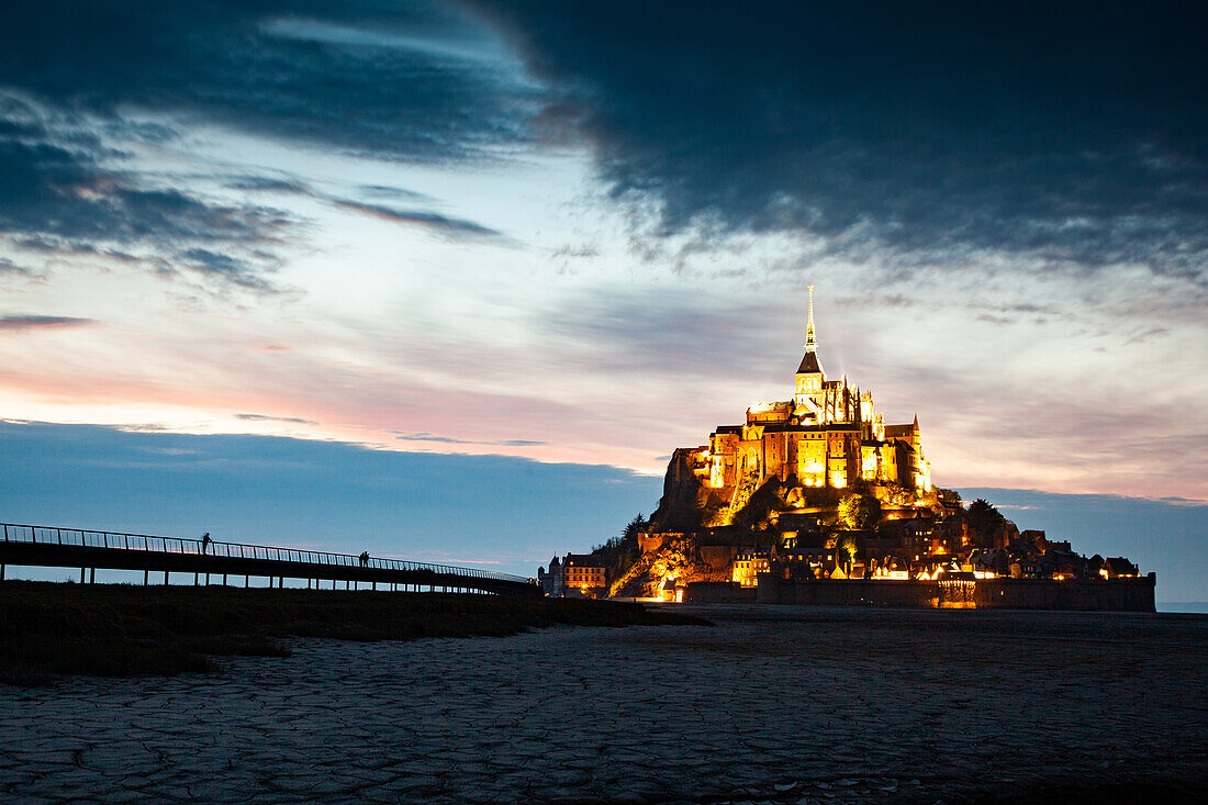 Mont Saint-Michel, UNESCO-Weltkulturerbe, Normandie, Frankreich, Europa