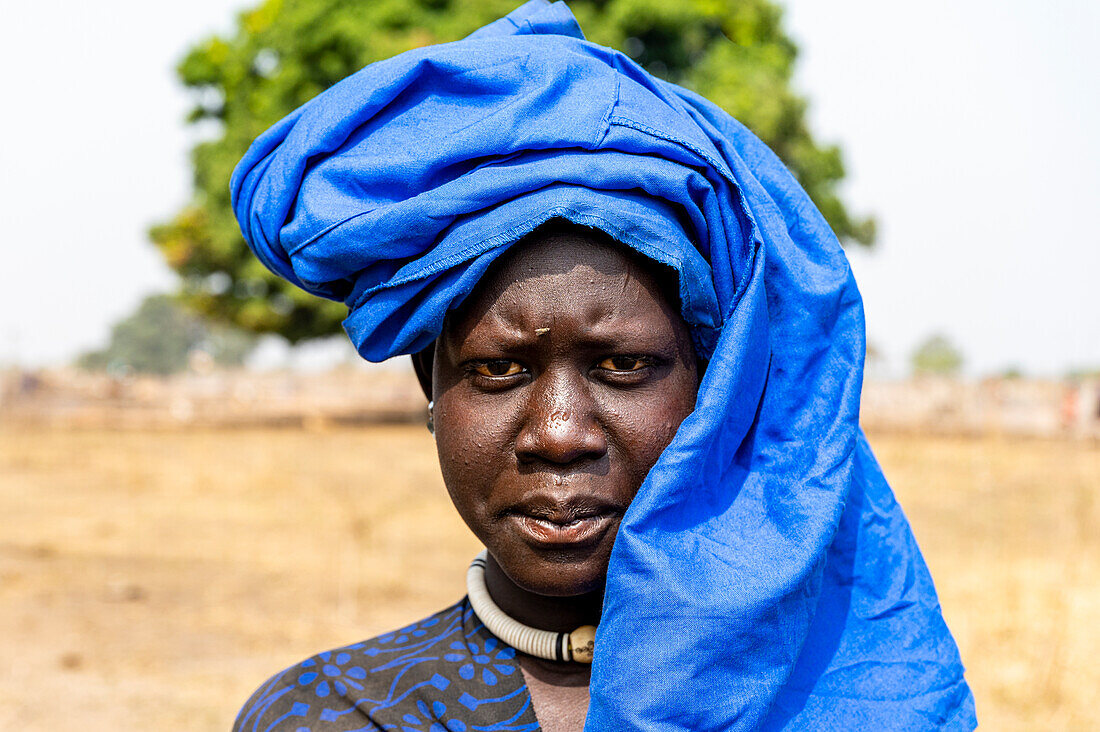 Mundari-Frau, Mundari-Stamm, Südsudan, Afrika