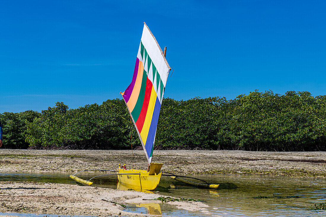 Traditionelles Segelboot, Grande Santa Cruz Island, Zamboanga, Mindanao, Philippinen, Südostasien, Asien