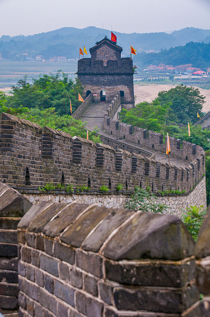 The Tiger Mountain Great Wall, UNESCO World Heritage Site, at Dandong, Liaoning, China, Asia