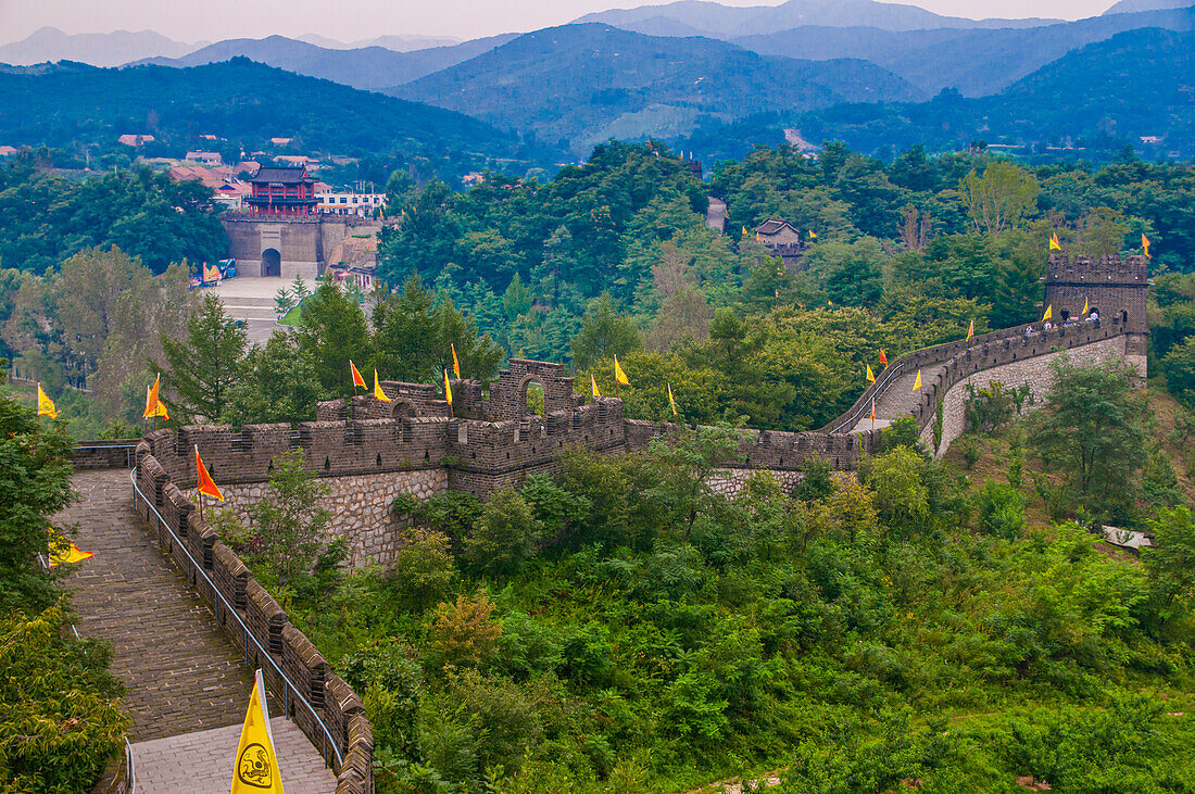 The Tiger Mountain Great Wall, UNESCO World Heritage Site, at Dandong, Liaoning, China, Asia