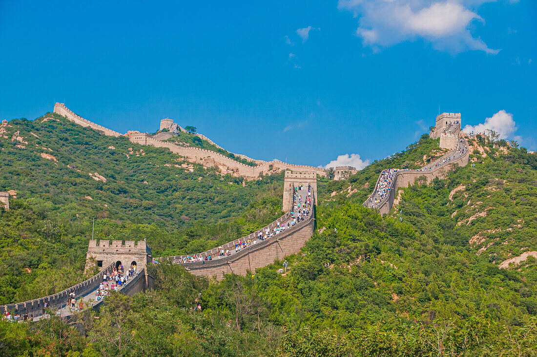 Die Chinesische Mauer, UNESCO-Weltkulturerbe, bei Badaling, China, Asien