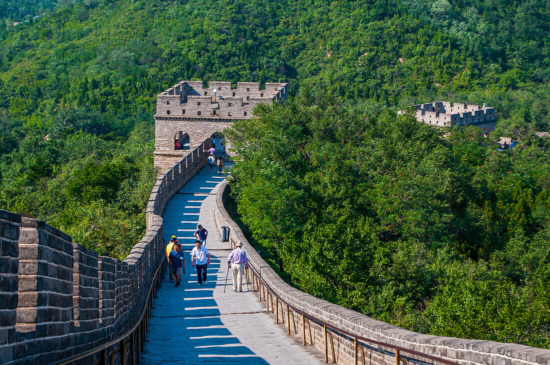 Die Chinesische Mauer, UNESCO-Weltkulturerbe, bei Badaling, China, Asien