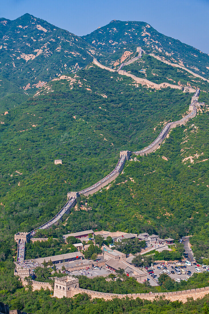 Die Chinesische Mauer, UNESCO-Weltkulturerbe, bei Badaling, China, Asien