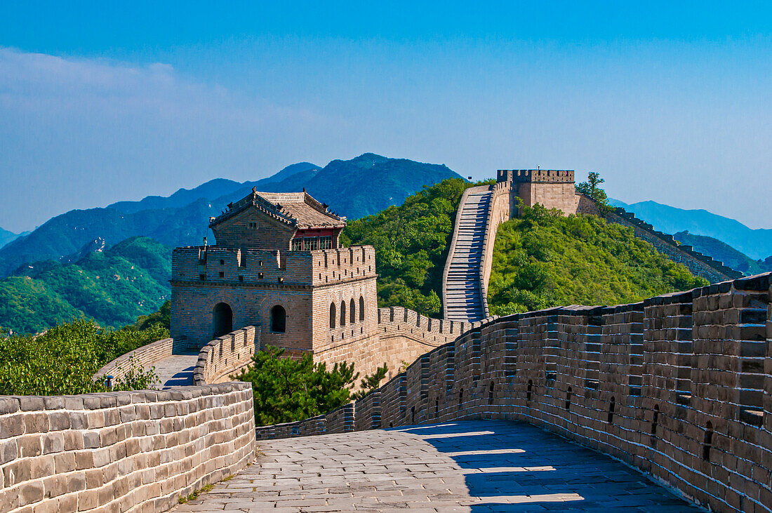 The Great Wall of China, UNESCO World Heritage Site, at Badaling, China, Asia