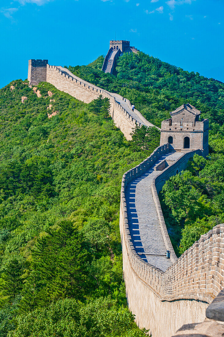 Die Chinesische Mauer, UNESCO-Weltkulturerbe, bei Badaling, China, Asien