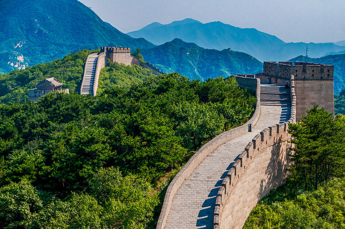 Die Chinesische Mauer, UNESCO-Weltkulturerbe, bei Badaling, China, Asien