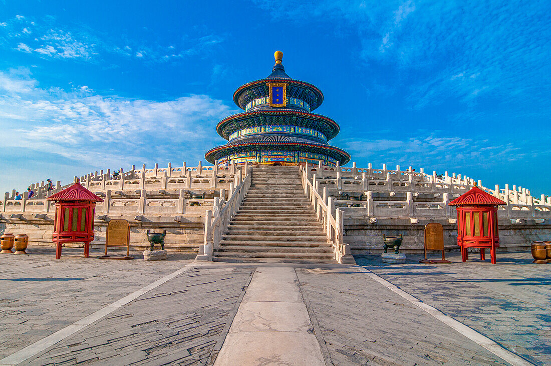 Der Erntedanktempel (Himmelstempel), UNESCO-Weltkulturerbe, Peking, China, Asien