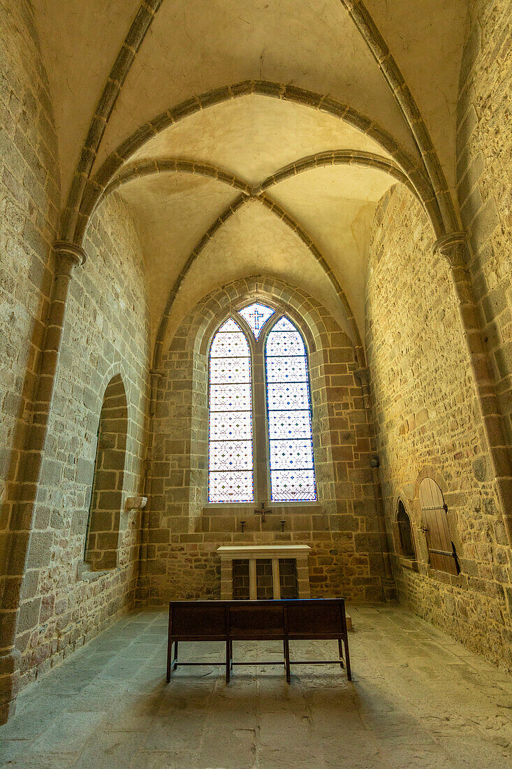 Kapelle Sainte Madeleine, Mont Saint Michel, UNESCO-Weltkulturerbe, Normandie, Frankreich, Nordwesteuropa