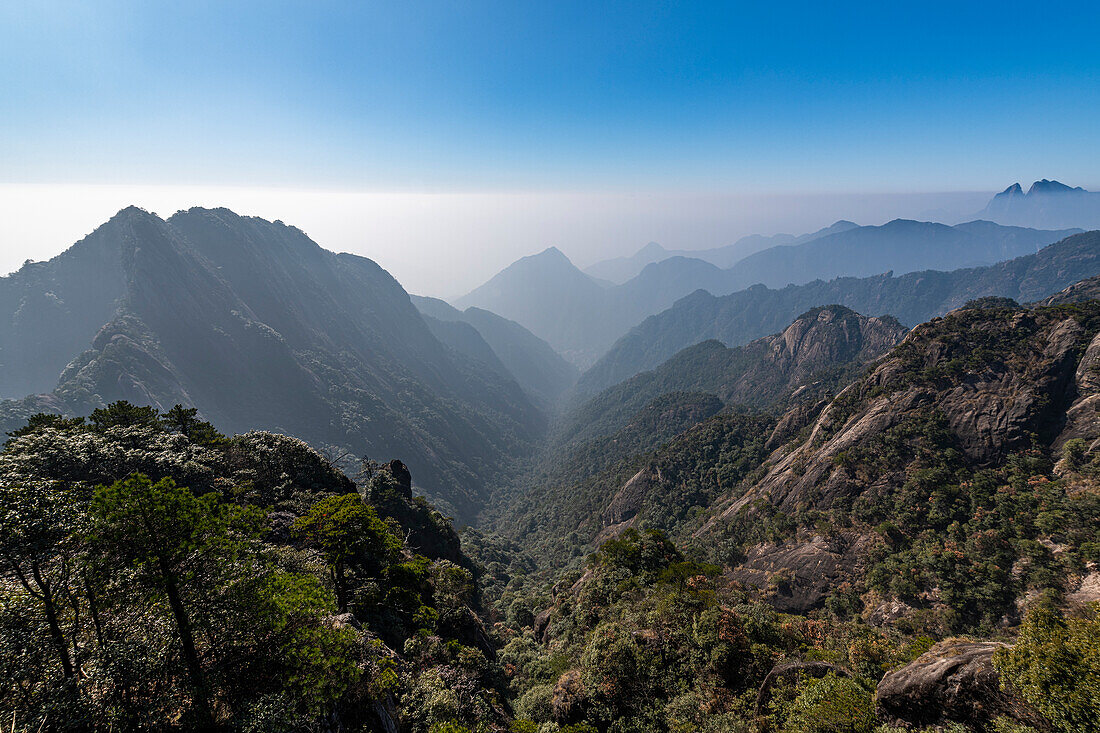 Der taoistische Berg Sanqing, UNESCO-Weltkulturerbe, Jiangxi, China, Asien