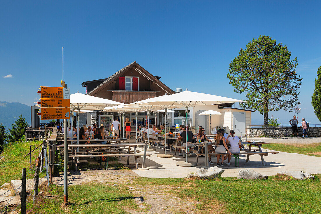 Restaurant at Buergenstock Mountain, Canton Niewalden, Lake Lucerne, Switzerland, Europe