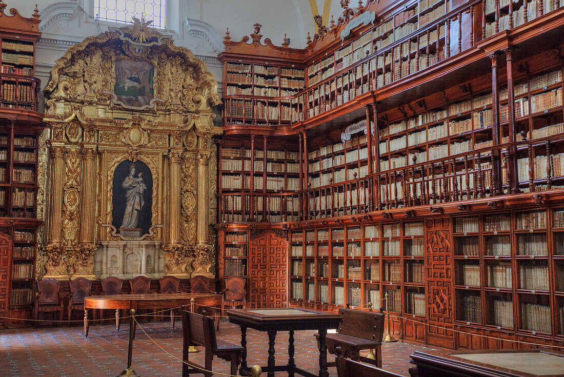 Palafoxiana-Bibliothek, 1646, Erste Bibliothek Lateinamerikas, UNESCO-Weltkulturerbe, Historisches Zentrum, Puebla, Bundesstaat Puebla, Mexiko, Nordamerika