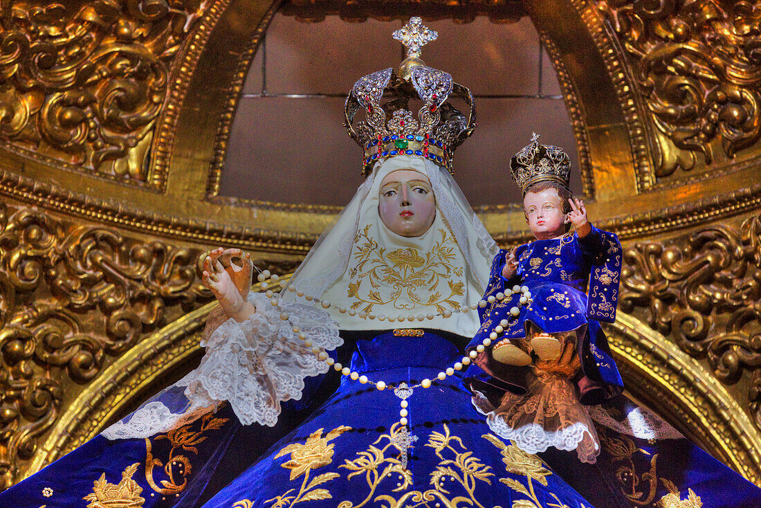 Our Lady of the Rosary, Cipres, Chapel of the Rosario, 1690, Santo Domingo Church, Historic Center, UNESCO World Heritage Site, Puebla, Puebla State, Mexico, North America