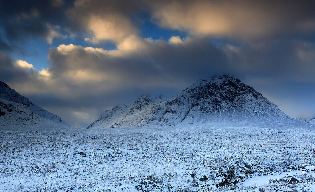 Buachaille Etive Mor, Rannoch Moor, Highland, Schottland, Vereinigtes Königreich, Europa