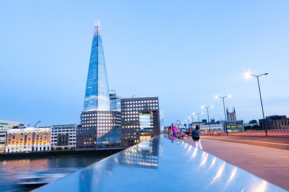 The Shard at night, London, England, United Kingdom, Europe