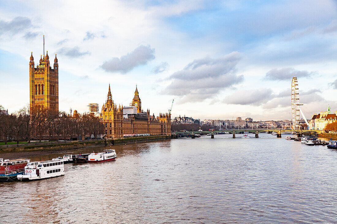 Big Ben und Houses of Parliament, Westminster, UNESCO-Welterbestätte, London, England, Vereinigtes Königreich, Europa