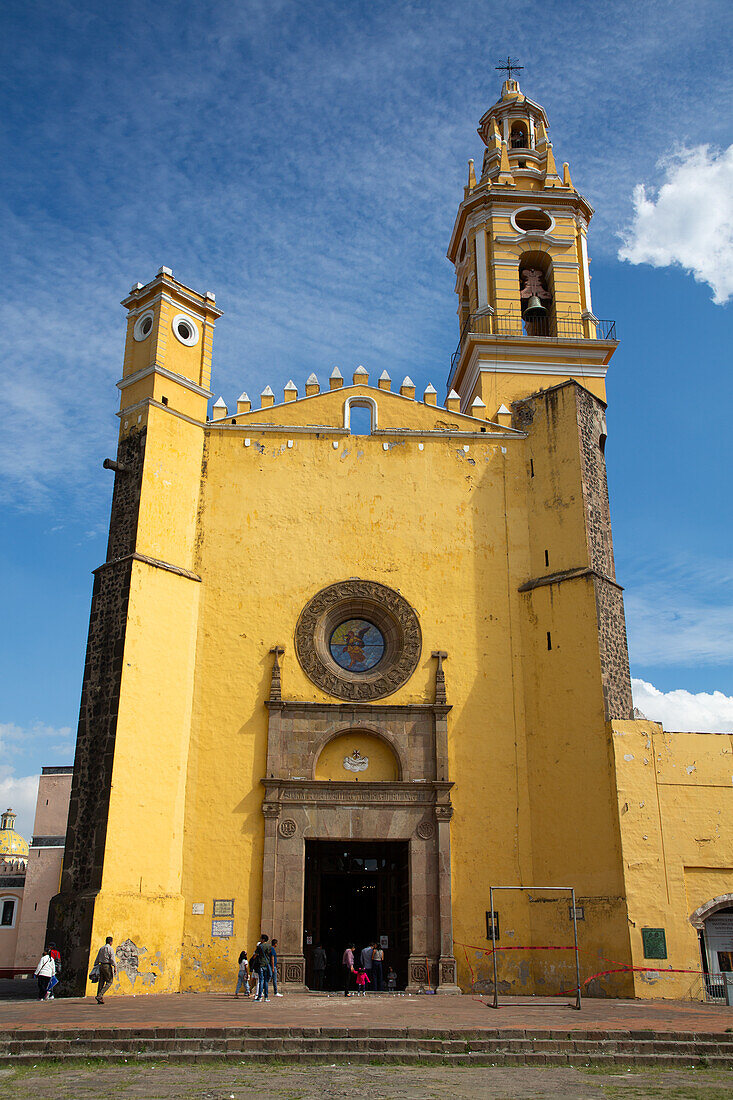 Kirche, Kloster von San Gabriel Arcangel, 1520, Cholula, Bundesstaat Puebla, Mexiko, Nordamerika