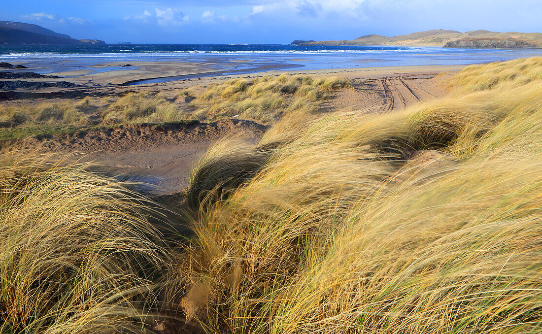 Balnakeil Beach bei Durness, Sutherland, Highland, Schottland, Vereinigtes Königreich, Europa