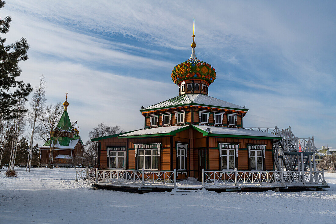 Orthodoxe Kirche, Wolga-Gutshof, Harbin, Heilongjiang, China, Asien