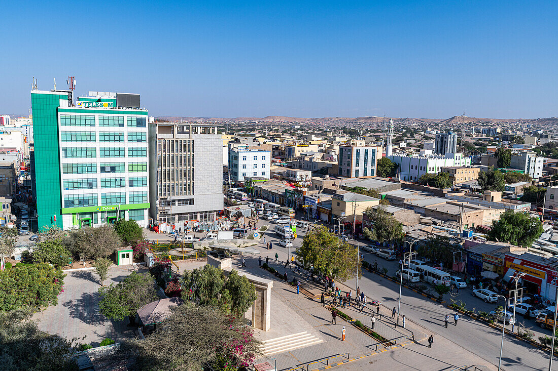 Blick über Hargeisa, Somaliland, Somalia, Afrika