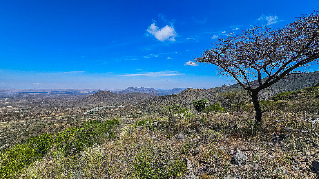 Blick über die Sheikh-Berge, Somaliland, Somalia, Afrika