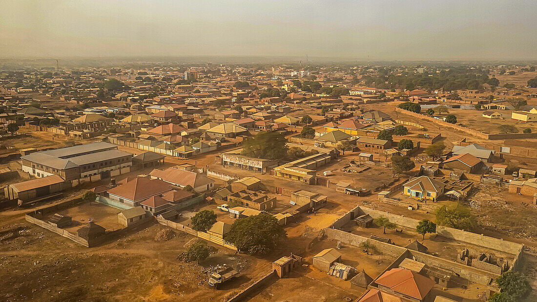 Luftaufnahme von Wau, West Bahr el Ghazal, Südsudan, Afrika