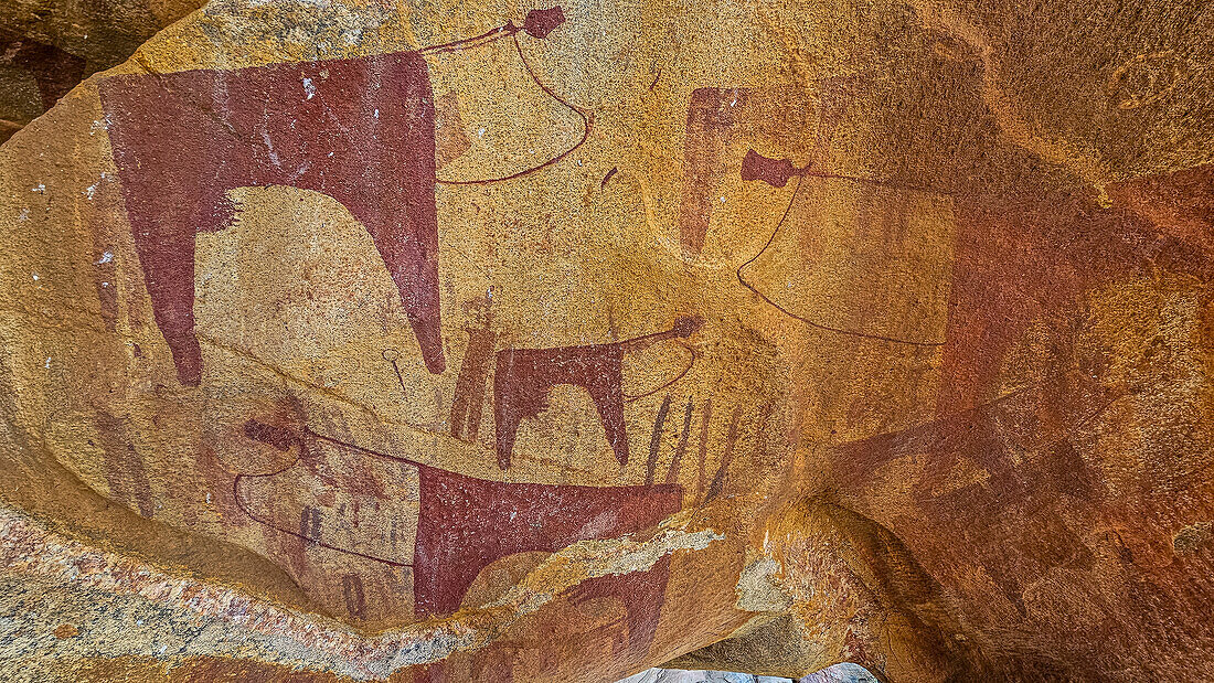 Rock art paintings of Laas Geel, near Hargeisa, Somaliland, Somalia, Africa