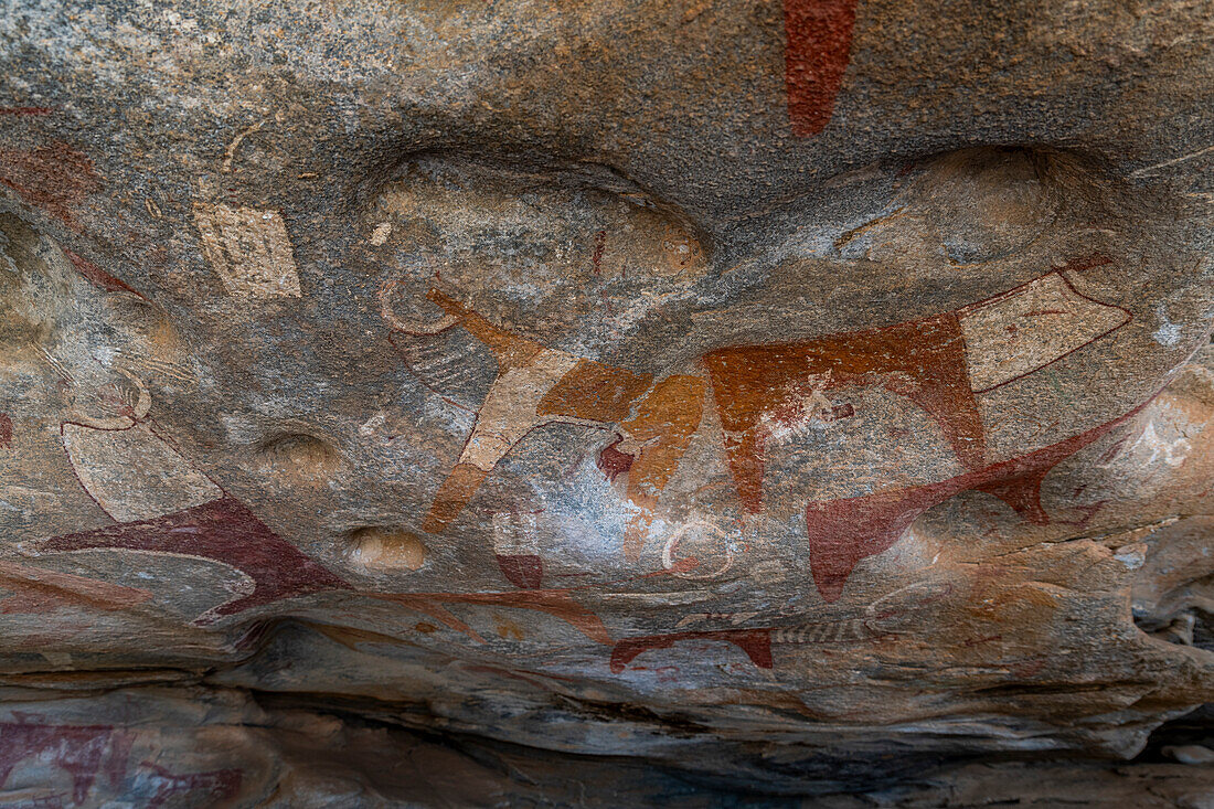 Felsmalereien von Laas Geel, nahe Hargeisa, Somaliland, Somalia, Afrika