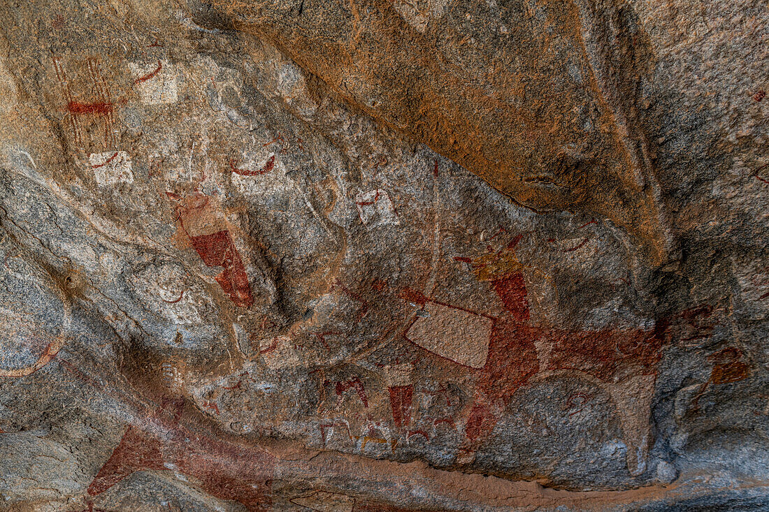 Felsmalereien von Laas Geel, nahe Hargeisa, Somaliland, Somalia, Afrika