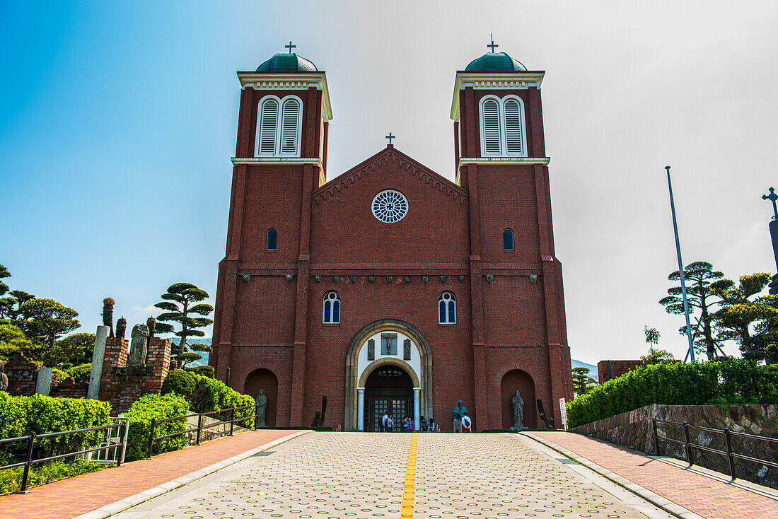 Christian church in Nagasaki, Kyushu, Japan, Asia