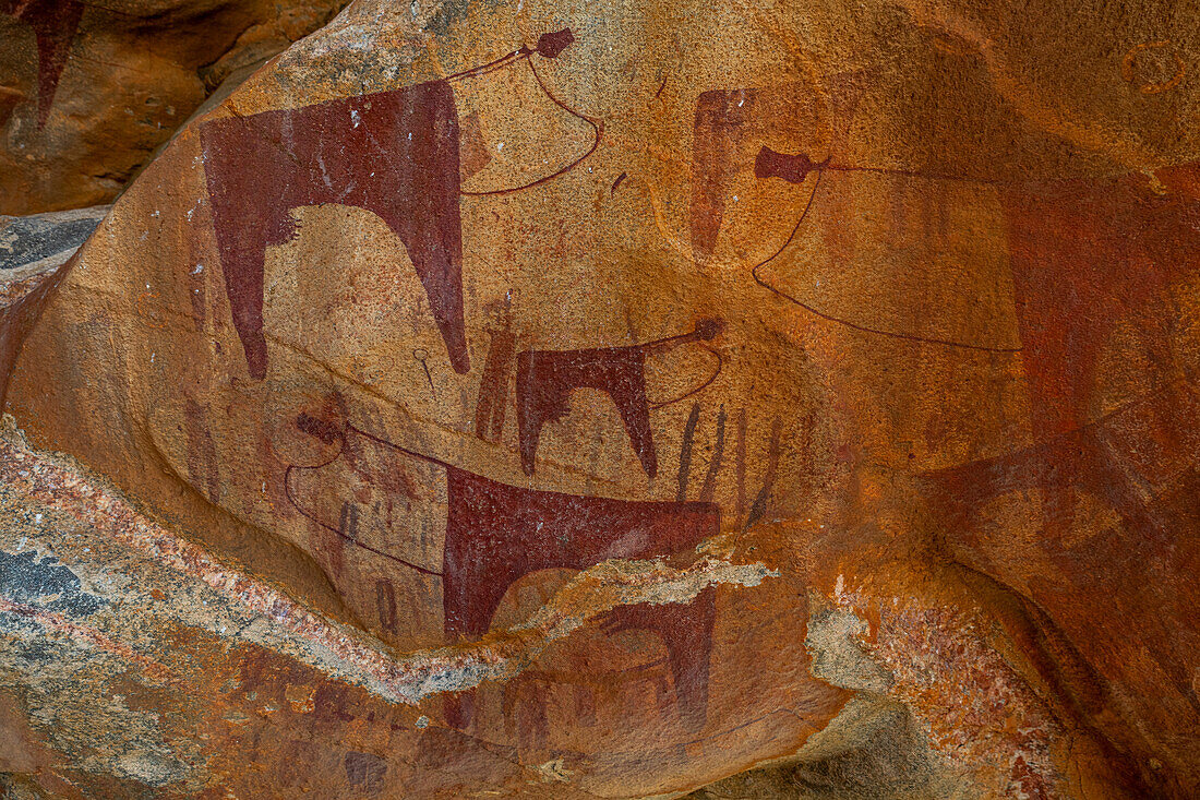 Rock art paintings of Laas Geel, near Hargeisa, Somaliland, Somalia, Africa