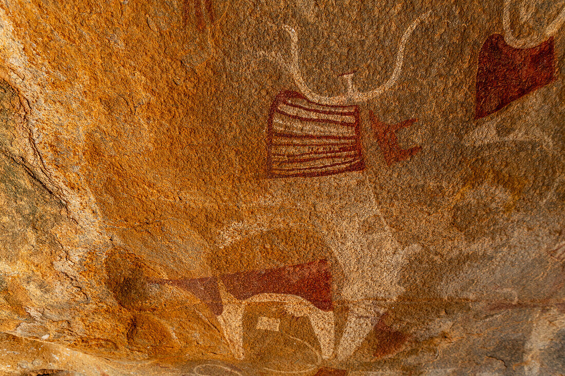 Rock art paintings of Laas Geel, near Hargeisa, Somaliland, Somalia, Africa