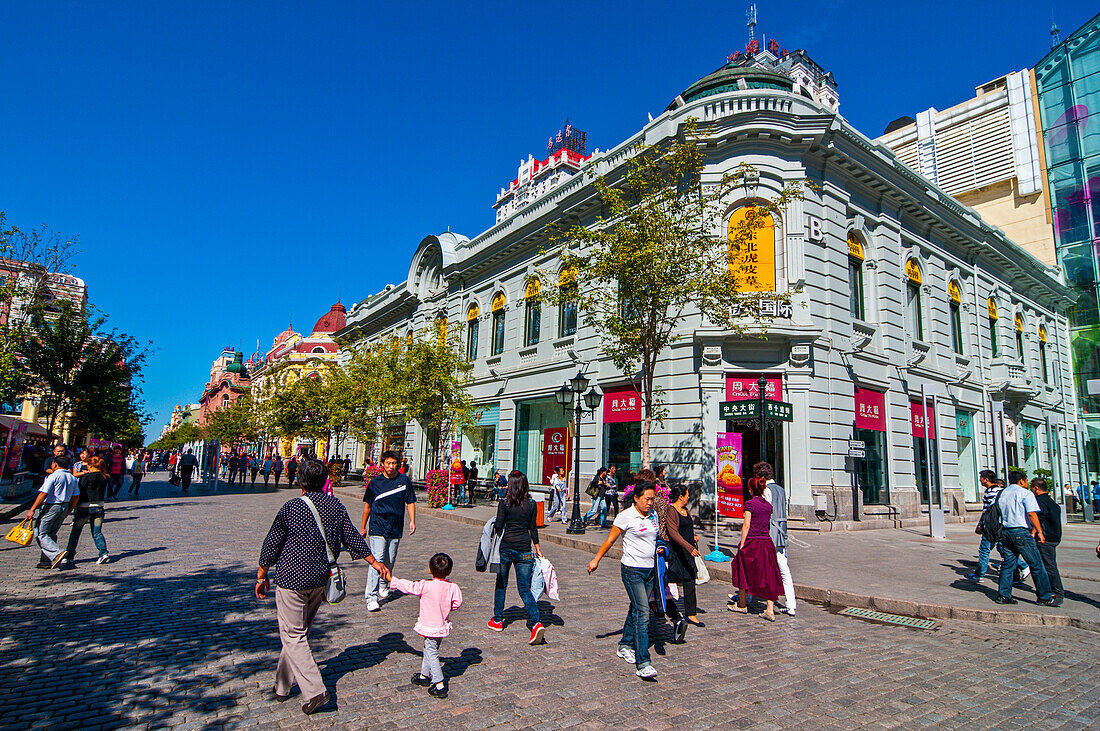 Das russische Viertel, Harbin, Heilongjiang, China, Asien