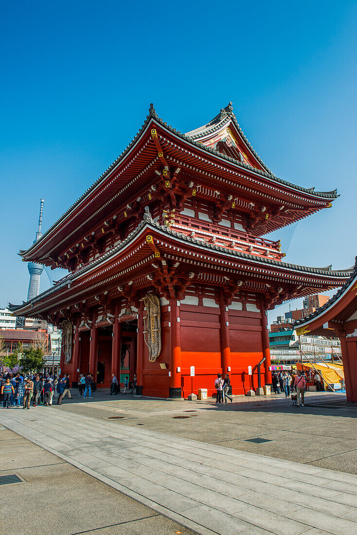 Pagode im Senso-ji-Tempel, Asakusa, Tokio, Honshu, Japan, Asien