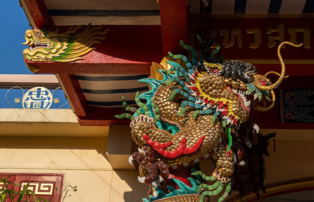 Aspekte der chinesischen Tempel in Mae Hong Son, Thailand, Südostasien, Asien