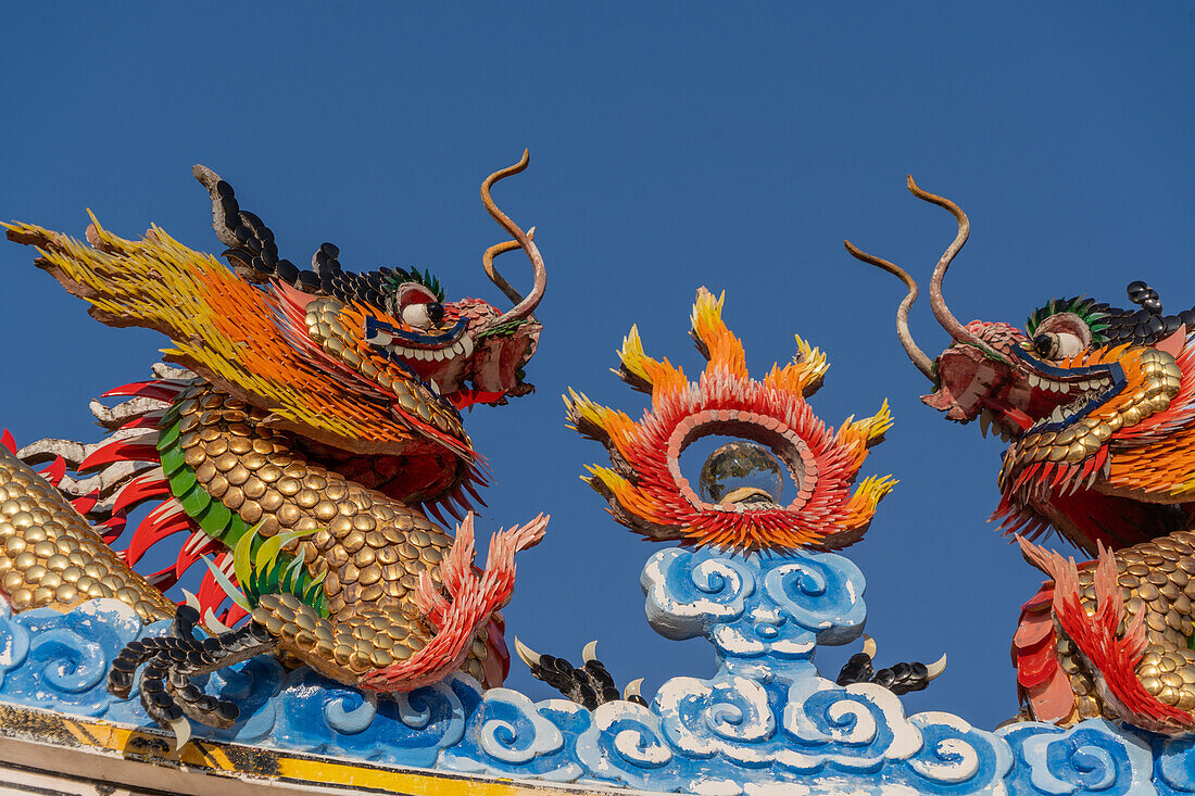 Aspekte der chinesischen Tempel in Mae Hong Son, Thailand, Südostasien, Asien