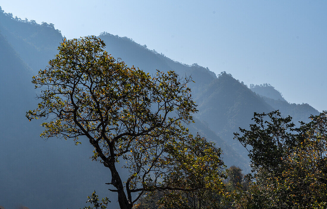 Berglandschaft in der Provinz Mae Hong Son, Thailand, Südostasien, Asien