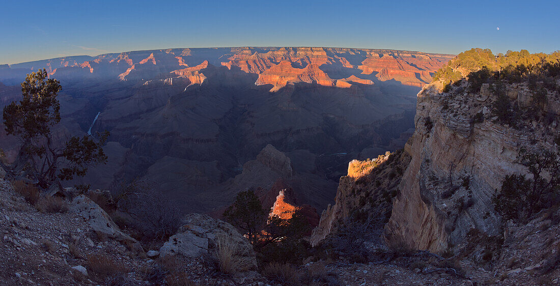 Grand Canyon viewed from Pima Point at sundown, Grand Canyon National Park, UNESCO World Heritage Site, Arizona, United States of America, North America