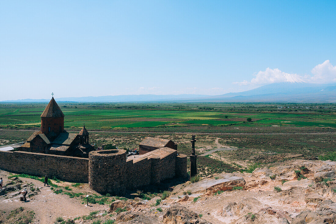 Khor Virap und Berg Ararat, Ararat, Armenien (Hayastan), Kaukasus, Zentralasien, Asien