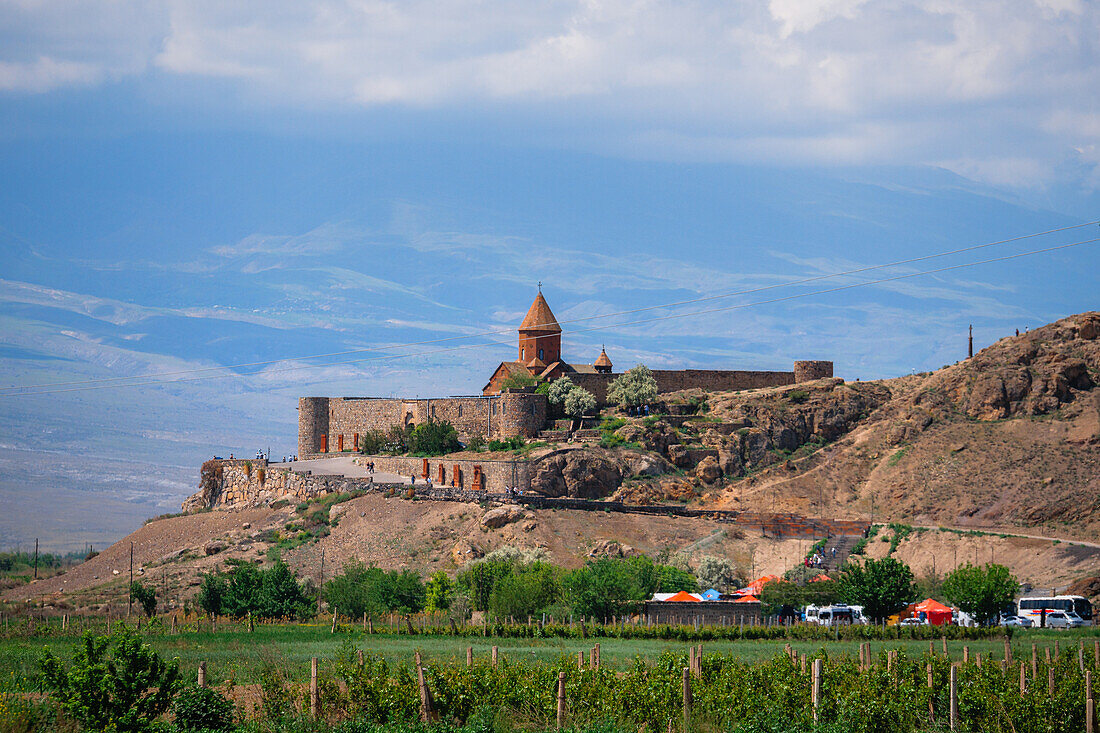 Khor Virap und Berg Ararat, Ararat, Armenien (Hayastan), Kaukasus, Zentralasien, Asien