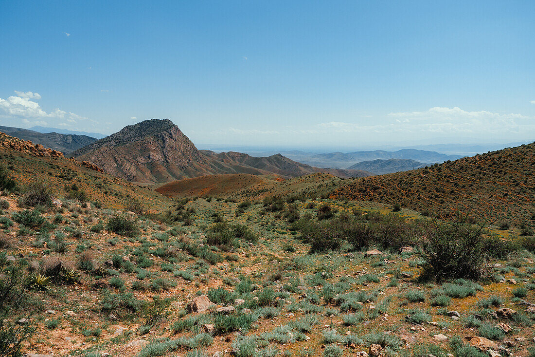 Hiking in Vayots Dzor, known for its red-hued mountains, Armenia (Hayastan), Caucasus, Central Asia, Asia