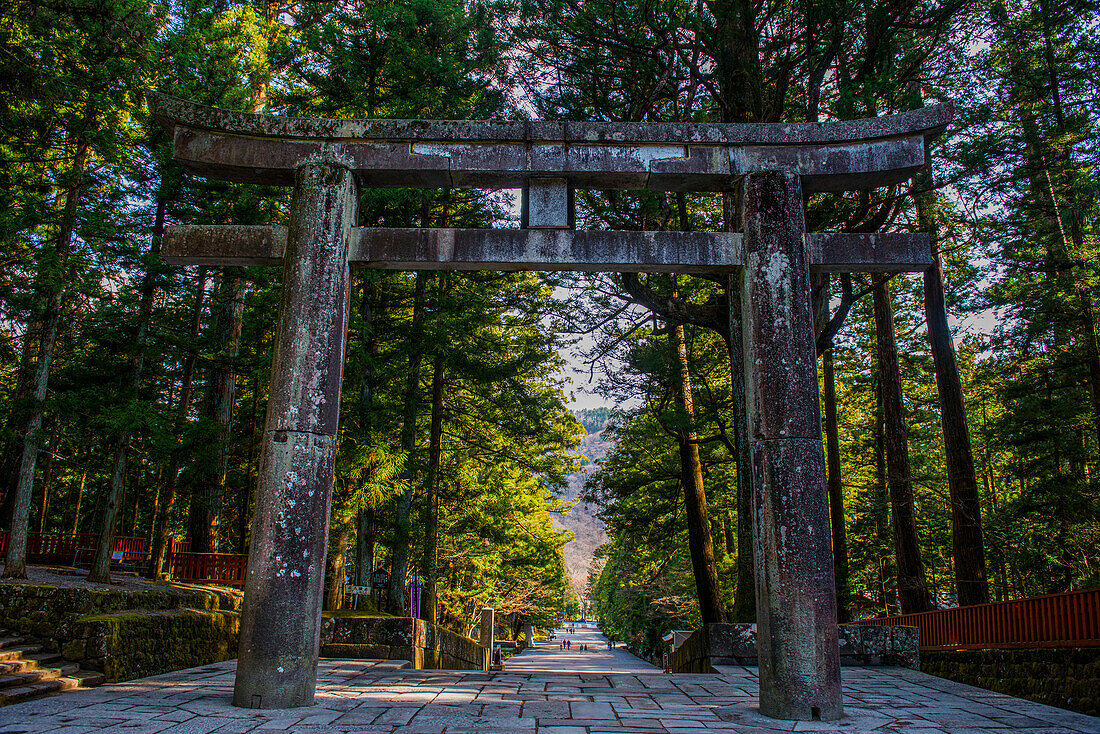 Eingangstor zum Toshogu-Schrein, UNESCO-Welterbestätte, Nikko, Präfektur Tochigi, Kanto, Honshu, Japan, Asien